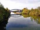 Lippe – Aufnahme oberhalb Brücke Fährstraße und Bootshaus