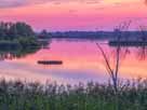 Großer Gartower See (Gartow / Elbe) – Der Gartower See, kurz nach dem Sonnenuntergang