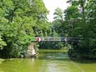 Gleuenfließ – Fußgängerbrücke, Blick Richtung Gleuensee