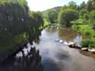 Wenne – Blick von der historischen Wennebrücke flussaufwärts