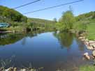 Fränkische Saale – Pontonbrücke Roßmühle, Blick Richtung Morlesau