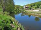 Fränkische Saale – Höhe Roßmühle, Blick flussabwärts Richtung Michelau