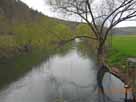 Fränkische Saale – Blick flussaufwärts Richtung Schonderfeld