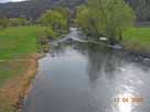 Fränkische Saale – Blick von der Brücke flussabwärts