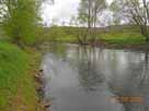 Fränkische Saale – Blick flussabwärts Höhe Mündung Mühlenbach