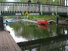 Schwentine – Paddler und Kanuten am Durchfluss zum Mühlensee