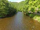 Rur – Blick von der Brücke Rurweg flussabwärts