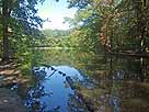 Stadtwaldweiher – Kanal mit Blck in den Endweiher