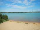 Hainer See&nbsp;&ndash;&nbsp;Aufnahme Höhe Badestrand Kahnsdorf