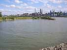 Ölhafen – Vorbecken, Blick auf den Rhein