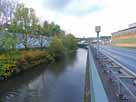 Bigge – Höhe Straßenbrücke Attendorn, Blick flussaufwärts