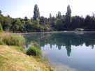 Autobahnweiher – südlicher Seebereich, Blick vom Ostufer