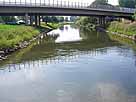 Wupper – Blick auf die Brücke der A59