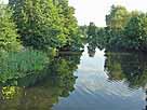 Spree – Straßenbrücke Leibsch flussaufwärts