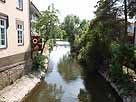 Schwentine – Brücke Schwentinestraße, flussaufwärts