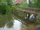 Schwentine – Fußgängerbrücke unterhalb der Kläranlage Preetz