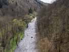 Weiße Elster – Blick von der Elstertalbrücke flussaufwärts