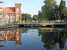 Hunte – Blick auf die Evronbrücke