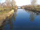 Saale-Leipzig-Kanal (SLK)&nbsp;&ndash;&nbsp;Ochsenkopfbrücke, Blick in Richtung A 9