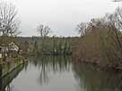 Enz – Brücke Auricher Straße, Blick flussaufwärts