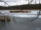 Kleiner Strubensee – dünne Eisdecke im Februar 2016