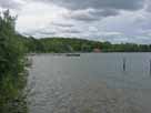 Großer Plöner See – Höhe Strandbad, Blick Richtung Schiffsanleger Fegetasche