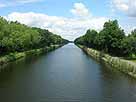 Dortmund-Ems-Kanal (DEK) – Blick von der Haar-Brücke Richtung Norden