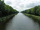 Dortmund-Ems-Kanal (DEK) – Blick von der Haar-Brücke Richtung Süden