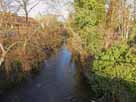 Werre (Lage / Lippe) – Blick von der Brücke der B 66 flussabwärts