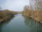 Donau&nbsp;&ndash;&nbsp;Donaubrücke am Sportplatz, Blick flussabwärts